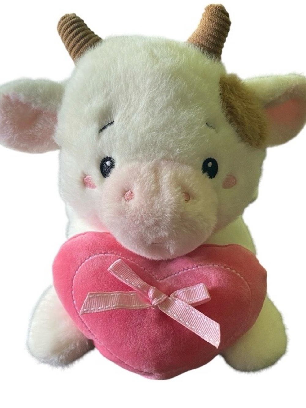 Hobby Lobby Weighted Cow Heart Plush Plushie Stuffed Animal 12” Retired Heavy